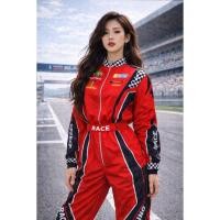 ราคา cp257.1 ชุดแฟนซีนักแข่งรถหญิง ชุดนักแข่งรถF1 racer ชุดธีมกีฬา ชุดกีฬาแข่งรถ (57105233943)