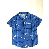 ราคา เสื้อเชิ้ตแขนสั้นเด็กลายฉลามมือสอง AIIZ (47008342904)