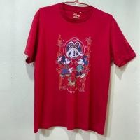 ราคา เสื้อยืดตรุษจีนสีแดง ลายมิกกี้เม้าส์ mickey mouse ป้าย disney (56355928666)