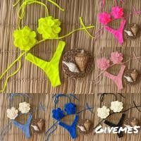 ราคา เสื้อชั้นในสตรีลายดอกไม้ แบบ 3D และชุดบิกินี่ 2 ชิ้น (47604313398)