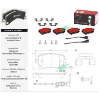 ราคา P85 083N ผ้าเบรกหลัง BREMBO รุ่น Ceramic) VW Caravelle T5 (1.9 2.0 2.5 3.2) 05-09 (8428994044)