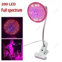 ราคา Full Spectrum 200 Led Grow Light โต๊ะคลิปผู้ถือ Leds โคมไฟหลอดไฟปลูกต้นไม้ THK1 (45907928012)
