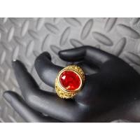 ราคา แหวนทอง 18 K หัวพลอยสี ไม่ลอก ไม่ดำ งานสวย (9067237157)
