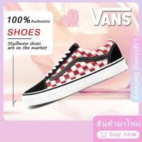 ราคา ♞,♘พร้อมส่งในไท ของแท้100% vans Baita Checkerboard ทรงเตี้ย ใส่สบาย ไม่ลื่น ใช้ได้ทั้งสองเพศ สีแดงแ (42362769606)