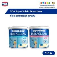 ราคา TOA SuperShield Duraclean ทีโอเอ ซุปเปอร์ชิลด์ ดูราคลีน สีน้ำอะคริลิก เบส A สีขาว ชนิดกึ่งเงา/ด้าน ขนาด 1 ก.ล. (29542711108)