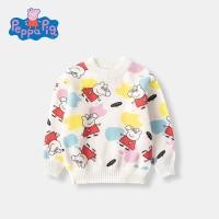 ราคา Peppa Pig เสื้อสเวตเตอร์คอกลมผ้าฟลีซการ์ตูนฤดูหนาว (26514670536)
