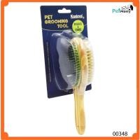 ราคา Kanimal แปรงหวีขนสุนัข 2 ด้าน (ด้ามไม้) Pet Duo Brush แปรงขนหมู หวีสางขน สุนัขและแมว L ขนาด 24x7 (00348) (11004910540)