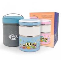 ราคา Happy ware ชุดปิ่นโต 2 ชั้น พร้อมกระเป๋าเก็บอุณหภูมิ (1223603844)