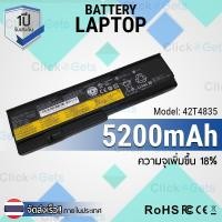 ราคา รับประกัน 1 ปี - Battery Notebook Laptop Lenovo IBM 42T4835 ThinkPad X200, X200s, X201, X201i, X201S, X201si Series (6614287435)