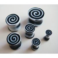 ราคา จิวหู จิวปากแตร 3 4 6 8 10 12 mm มิล พลาสติก น้ำหนักเบา สีดำ สีขาว จิวระเบิด ต่างหู ต่างหูชาย (ราคาต่อชิ้น) (12587805227)