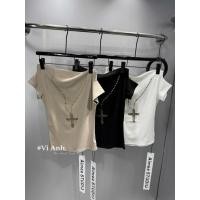 ราคา QCL1 12237 เสื้อยืดเปิดไหล่สุดเก๋พร้อมสร้อยไขว้ (ฟรีไซส์) (27394537649)