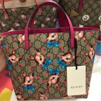 ราคา Gucci tote kids น้องกวางน้อย สีชมพูหวานๆ น่ารักมากค่ะ (5443427106)