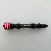 ราคา WURTH ดอกไขควง +ปลอกแม่เหล็ก 1/4″x 65 mm ( SCREW BIT WITH STOPPER MAGNETIC ไขควงลม ดอกไขควง หัวแฉก ) (44367444935)
