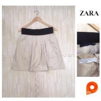 ราคา ZARA กระโปรงสีน้ำตาลครีม เอว 28”-31” สภาพใหม่ (18465167876)