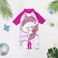 ราคา ชุดว่ายน้ําเด็กลายยูนิคอร์นชุดสีชมพูตัวละครชุดว่ายน้ําเด็ก (49753377921)