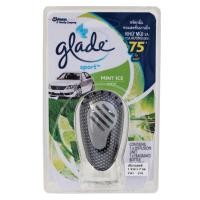 ราคา Glade เกลด สปอร์ต น้ำหอมปรับอากาศสำหรับรถยนต์ กลิ่นมินต์ ไอซ์ 7มล. (6331693614)