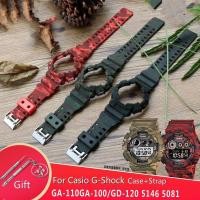 ราคา ลายพรางเรซิ่นกรณีผู้ชายสําหรับ CASIO G SHOCK GD GA 100 110 120 130 GD-100 110 120 16 มม.TPU ซิลิโคนเปลี่ยนสร้อยข้อมือ (3348491409)