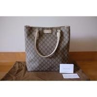 ราคา [แท้] กระเป๋า Gucci Shopping Tote ใบใหญ่ มือสอง แท้ออกช้อป (16336424420)