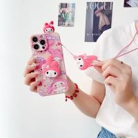 ราคา Samsung Galaxy S5 S6 S7 Edge S8 S8 Plus S9 S6 Edge S6 Edge Plus S7 S9 Plus S10 S10 Plus S10E น่ารัก 3D น่ารักการ์ตูน My Melody เคสโทรศัพท์ (รวมตุ๊กตาและเชือกเส้นเล็ก) (46208789169)