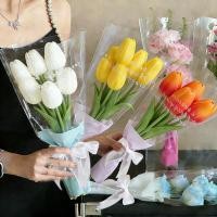 ราคา 5ชิ้น/เซ็ตขายส่งทิวลิปช่อดอกไม้ที่มีสีสันชุดการ์ดสร้างสรรค์ดอกไม้แพคเกจกระเป๋าอุปกรณ์วันวาเลนไทน์ (44228271656)