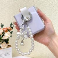 ราคา เคสโทรศัพท์โปร่งใสอาวุโสพร้อมจี้โบว์สร้อยข้อมือมุกสําหรับ Xiaomi Mix Flip2 สําหรับ Motorola Razr 60Ultra Hard Cover (46259064870)