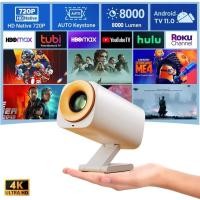 ราคา V16 โปรเจคเตอร์ android 12 projector projector android box WiFi 6 และบลูทูธ 5.2 ขนาดมินิ มาพร้อมแอป Netflix และ YouTube (41277131151)