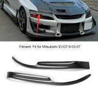 ราคา คาร์บอนไฟเบอร์ไฟหน้าคิ้วฝาครอบสติกเกอร์ Trim เหมาะสำหรับ Mitsubishi EVO7-9 03-07 (57258549873)