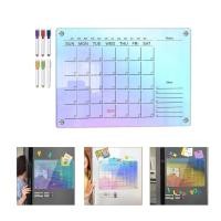 ราคา Seng ตู้เย็นปฏิทินแม่เหล็กวางแผนรายสัปดาห์สีปฏิทินแม่เหล็กไวท์บอร์ดรายเดือน To-do-list Board Kitchen Memo Bo (55709667768)