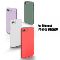 ราคา ซิลิโคนนุ่มปกหลังสําหรับiPhone8 iPhone7 iPhone6 Ultra SlimกันกระแทกสําหรับApple iPhone 8 7 6 6s Plus SE 2022 2020 Liquid Soft TPUป้องกันกรณี (45558382989)