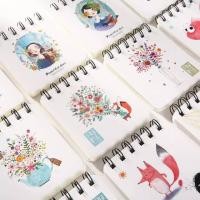 ราคา สมุดโน๊ตขนาดเล็กลายเด็กผู้หญิง แบบห่วงบน จดบันทึก แบบพกพา ขนาด 8.5*9.5 ซม.#H030 (4376353466)