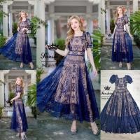 ราคา ป้าย Lady sunshineเดรสลูกไม้ ทรงเจ้าหญิง คอเหลี่ยม กระโปรงยาวพริ้วๆสวยมาก งานอลัง เรียบหรู ดูไฮโซ งานตามหา (9077824658)