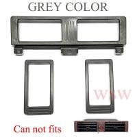 ราคา (3ชิ้น) กรอบช่องแอร์ สีเทา นิสสัน บิ๊กเอ็ม 925 1986 1996 1997 NISSAN NAVARA D21 BIG-M BIGM (R015/016) ช่องแอร์ กรอบแอร์ (4479503082)