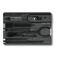 ราคา Victorinox Swiss Card Classic - Swiss Card with 10 Functions (0.7133.T3B1) Black Transparent (4042604100)