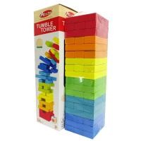 ราคา จังก้าไม้ (Jenga) บล็อกไม้ตึกถล่มเรียงสี พร้อมลูกเต๋า เกมส์จังก้าไม้สีสดตึกถล่ม+ลูกเต๋า เกมตึกถล่ม ตัวต่อไม้(พร้อมส่ง) (4949904029)