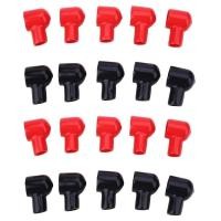 ราคา 20PCS 12x20 มม.แบตเตอรี่ terminal ฝาครอบรองเท้าฉนวนป้องกัน Lug หมวกสําหรับรถยนต์ Marine Commercial Power กีฬา 12x20 มม. (54558170049)