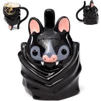 ราคา [GOY] แก้วค้างคาวคว่ํารูป – แก้วกาแฟค้างคาวโกธิคน่ารัก 3D พร้อมฐานถ่วงน้ําหนัก, แก้วเซรามิคสัตว์สําหรับโต๊ะ TH (48857529021)