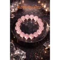 ราคา Rose Quartz สีพิช 【พร้อมส่งจากไทย】สร้อยข้อมือหินธรรมชาติ สีชมพูอ่อน โรสควอตซ์สตาร์ หินมงคล ด้านความรัก หินนำโชค (45952614868)