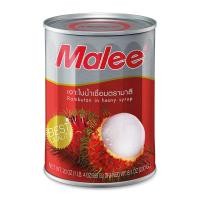 ราคา มาลีเงาะในน้ำเชื่อม 565กรัม Malee Rambutan in Syrup 565g. [หมายเลขบาร์โค้ด 8853333000436 ] (53757695582)