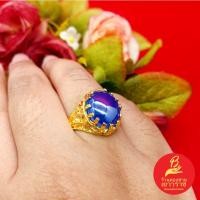 ราคา แหวนทองฝังพลอย สีไพลิน นิลดำ แซฟไฟร์ ม่วงอเมทิสต์ ชุบทอง ใส่เสริมบารมี ใส่ได้ทุกโอกาส งานสวยพร้อมส่ง (25362459734)