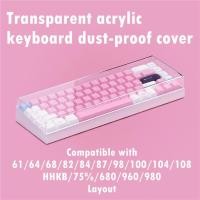 ราคา [กู๊ปcw] แป้นพิมพ์ฝาครอบกันฝุ่นฝาครอบแป้นพิมพ์อะคริลิคใสสําหรับคอมพิวเตอร์เดสก์ท็อป (51109242919)