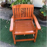 ราคา Sukthongแพร่ เก้าอี้ไม้สัก 50x54ซม.สูงถึงพนักพิง 85ซม. เก้าอี้ห้องรับแขก เก้าอี้เข้าชุดโซฟา พนักพิงลายไทย สีสักน้ำตาลส้ม (13958824722)