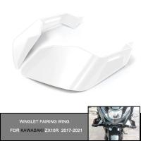 ราคา For KAWASAKI ZX10R ZX-10R 2017-2021 Motorcycle Fairing Parts Aerodynamic Wing Kit Fixed Winglet Fai (57602496435)