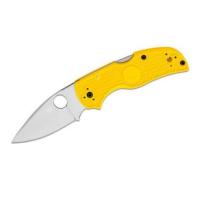 ราคา Spyderco Native 5 Salt Folding Knife 2.95" CPM-MagnaCut Satin Plain Blade, Yellow FRN Handles, Lockback - C41PYL5 (56455915155)
