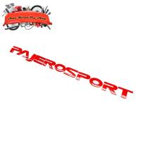 ราคา โลโก้ PAJERO SPORT ติดฝากระโปรงหน้า Logo PAJERO SPORT สีแดง 1 ชิ้น มีเก็บเงินปลายทาง (28469425178)