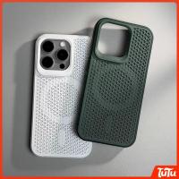 ราคา TuTu การกระจายความร้อนตาข่ายเคสแม่เหล็กสําหรับiPhone 17Air 17 16 15 14 13 12 11 Pro Max Plus Cooling Breathableไร้สายชาร์จ (44262315360)