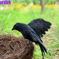 ราคา JAVIER อีกาปลอมสีดําตามฤดูกาลประดิษฐ์ตกแต่งเทศกาลปลอมตกแต่งรูปปั้นอีกา (48607903066)