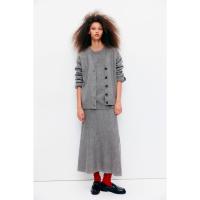 ราคา H&M(เอชแอนด์เอ็ม) กระโปรงถักทรงเฟลาร์ด ผู้หญิง 1250515_1 (27824952843)