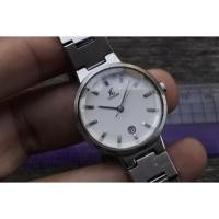 ราคา นาฬิกา Vintage มือสองญี่ปุ่น CITIZEN XC 4613 White Dial ผู้หญิง Quartz Integrated Bracelet 28mm (42961382316)