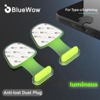 ราคา Bluewow ปลั๊กซิลิโคน กันฝุ่น มีกาวในตัว สําหรับชาร์จโทรศัพท์มือถือ iPhone Type-C 2 ชิ้น (24317282069)