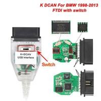 ราคา สายเคเบิ้ล inpa for BMW K-line K DCAN K+DCAN FTDI FT232RL พร้อมสวิตช์ K DCAN K CAN OBD 2 OBD2 สําหรับ BMW 1998-2013 (27330020377)
